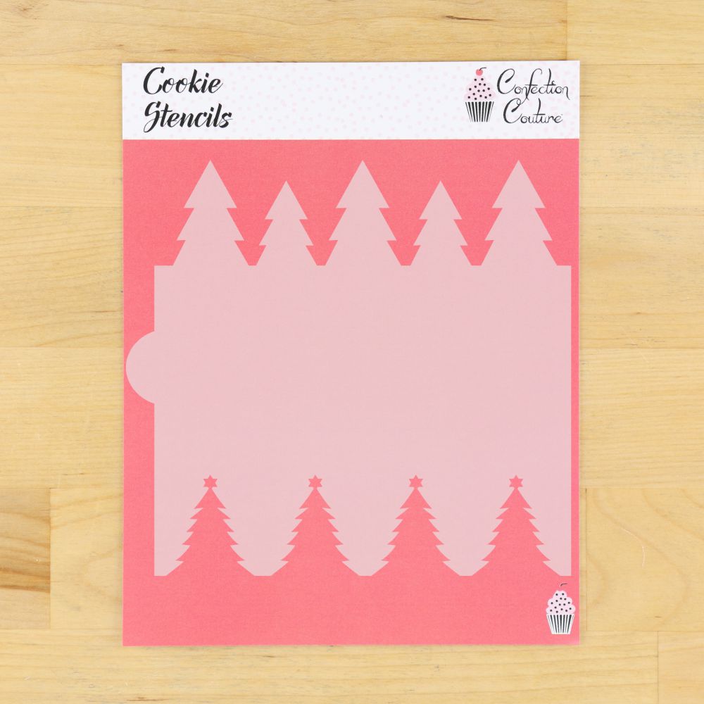 Christmas Tree Cookie Stencil Edger