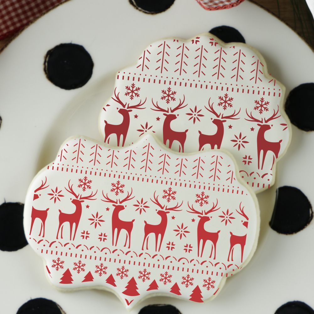 Nordic Christmas Sweater Cookie