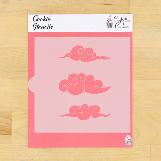 Chinese Clouds Cookie Stencil