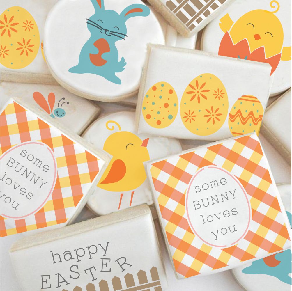 Airbrushed cookies for Easter