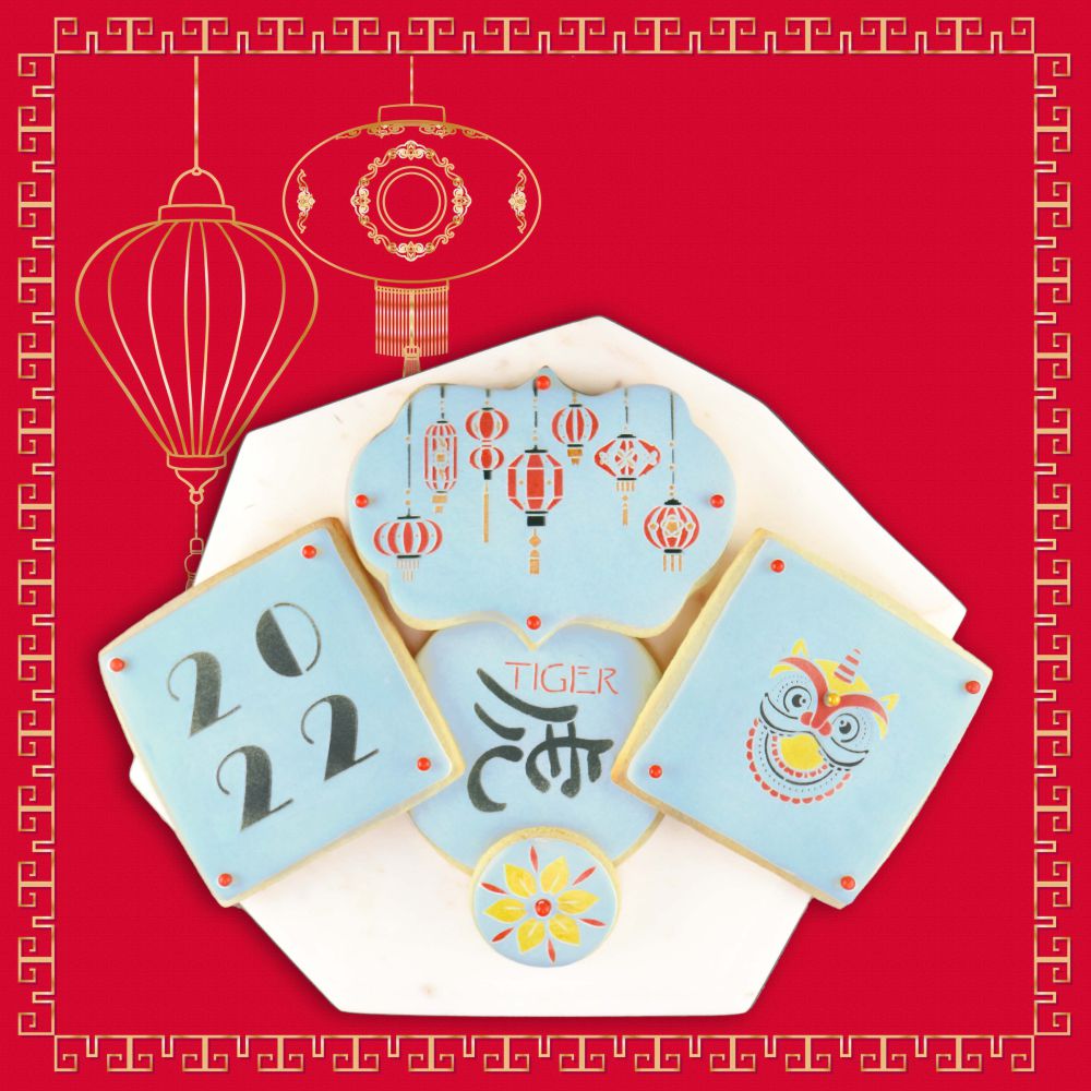Decorated Cookies for Chinese New Year