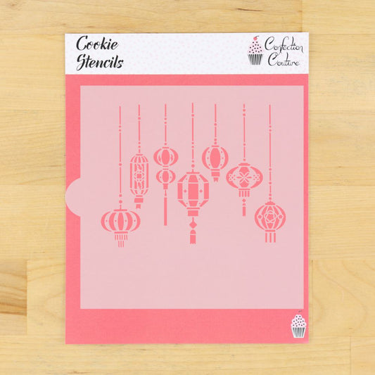 Chinese Lanterns Cookie Stencil for Chinese New Year