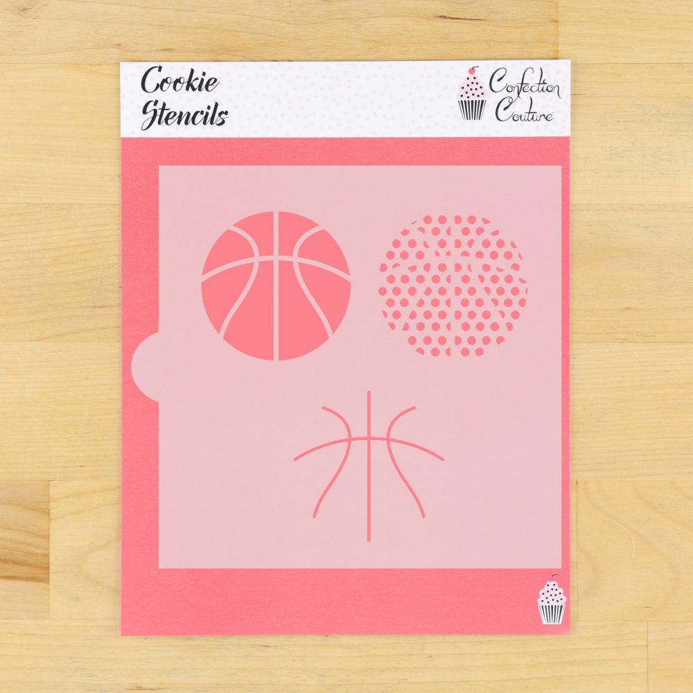 Basketball Cookie Stencil