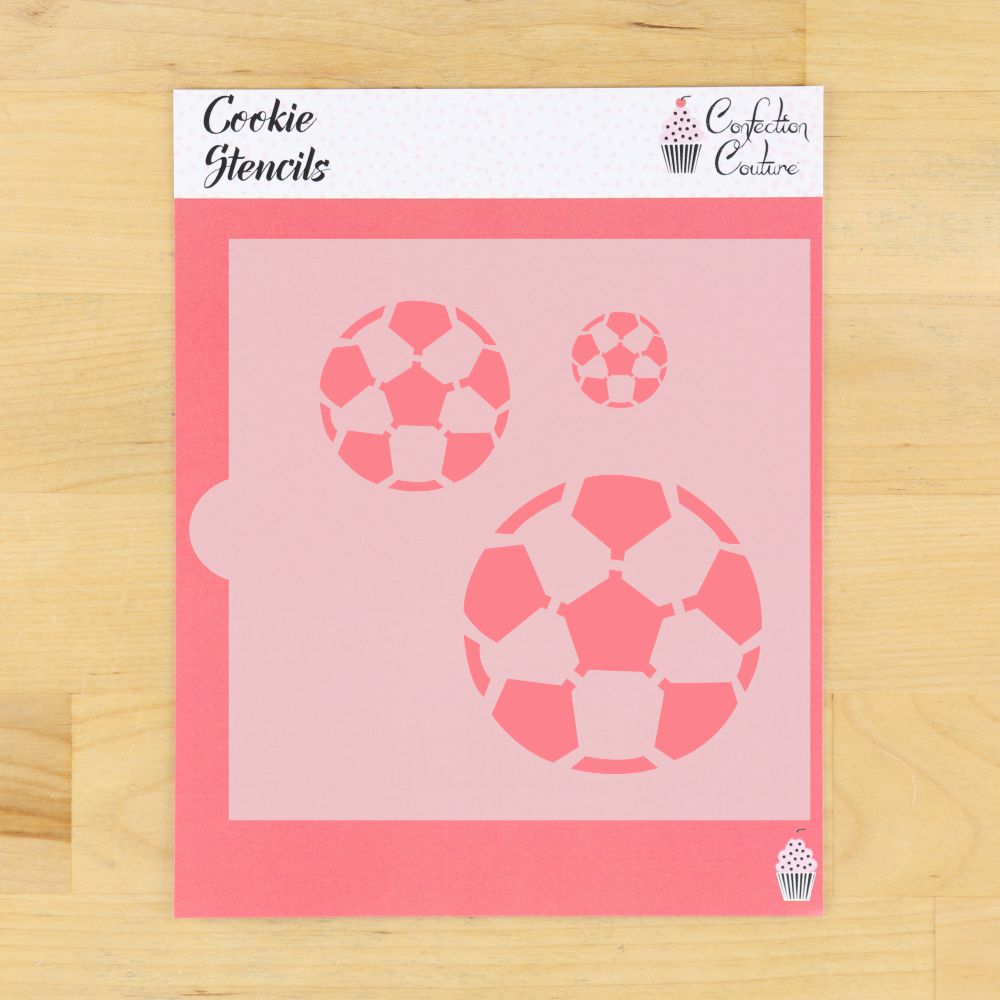 Soccer Ball Cookie Stencil