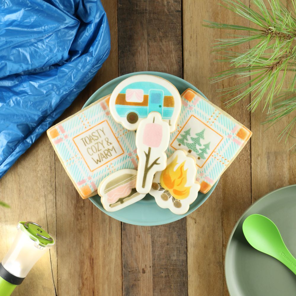 Making S'more Memories Cookie Stencil Set With Cookie Cutters
