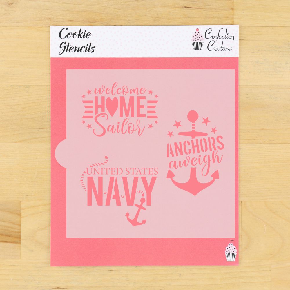 Anchors Aweigh Cookie Stencil
