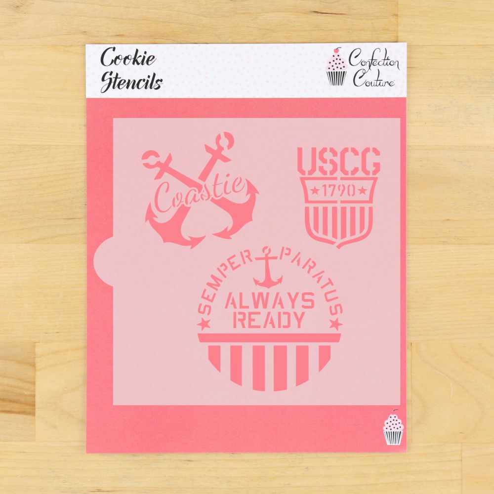 Semper Paratus Cookie Stencil for Cookies