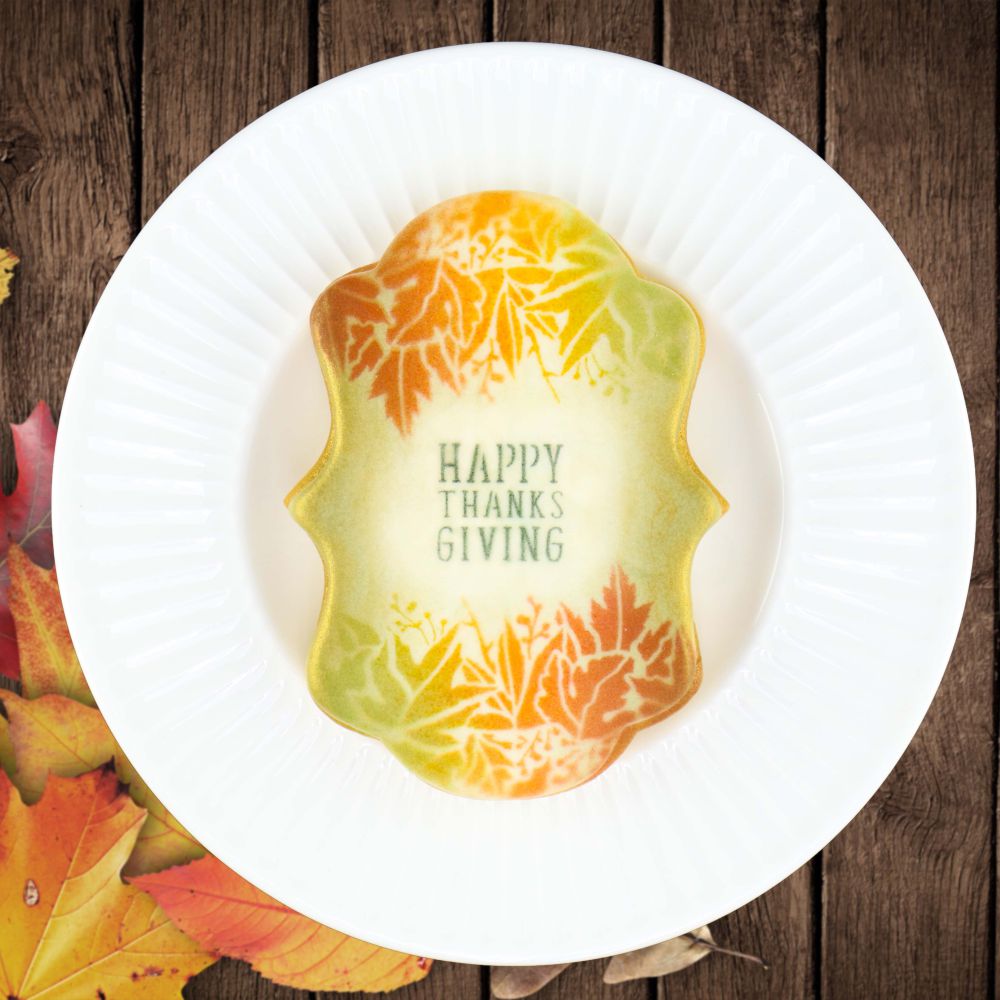Thanksgiving Cookies using fall stencils