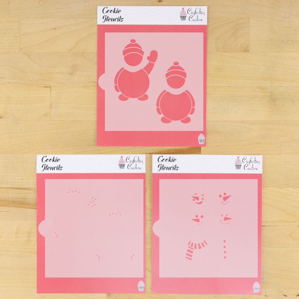Snowman Cookie Stencils