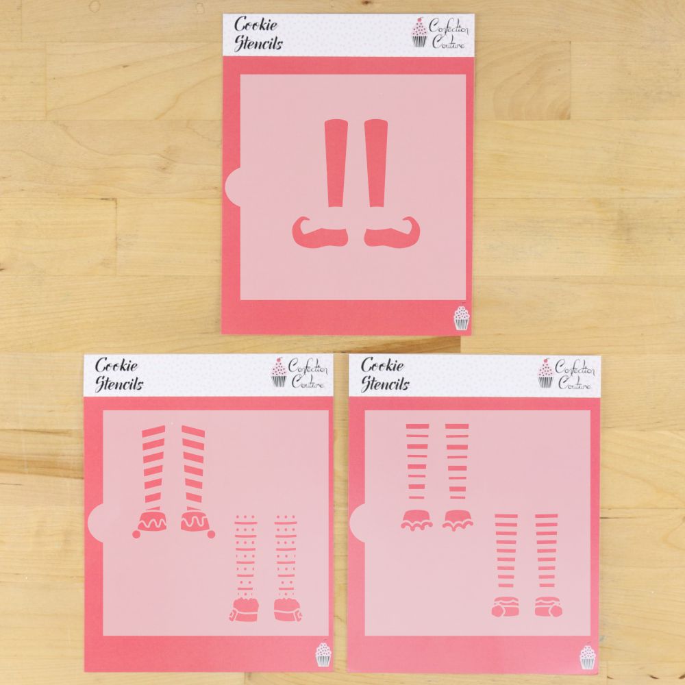 Elf Cookie Stencils for Christmas