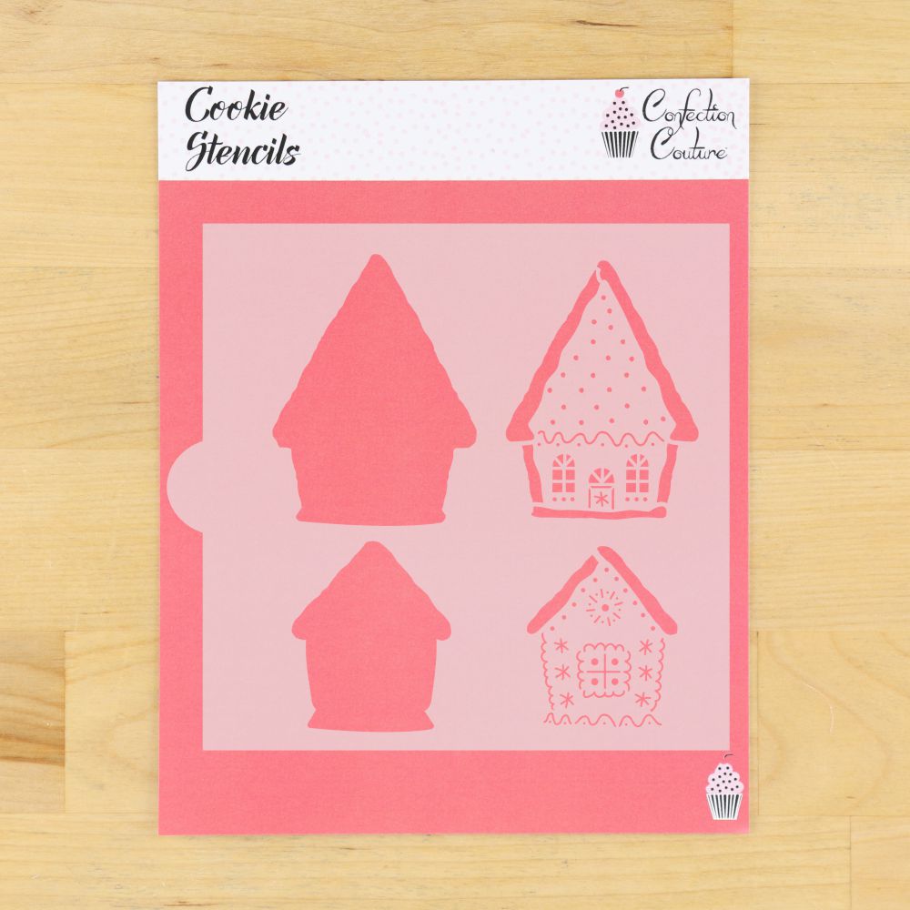Gingerbread House Cookie Stencil