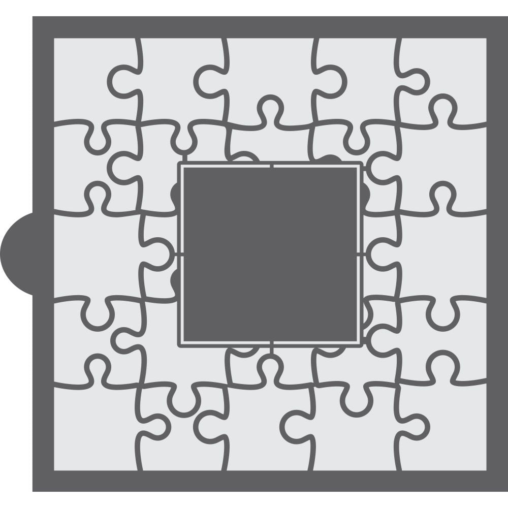 Puzzle Piece Cookie Stencil