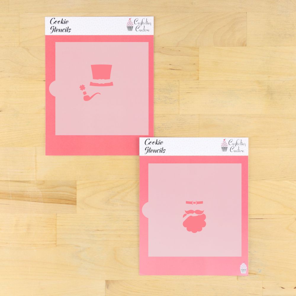 Two Overlay Leprechaun Cookie Stencil