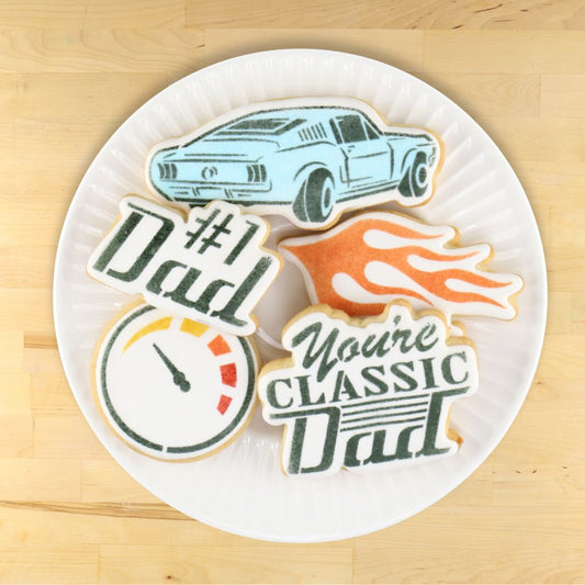 Classic Dad Cookie Stencil with Cookie Cutters