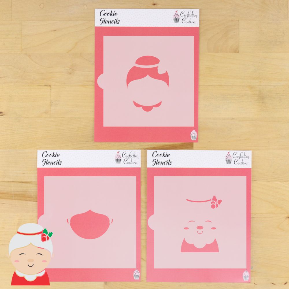 Mrs. Claus Cookie Stencil