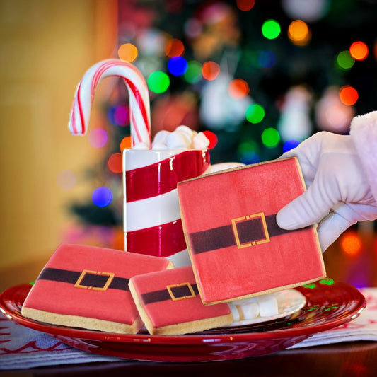 Santa Belt  Cookie Stencil