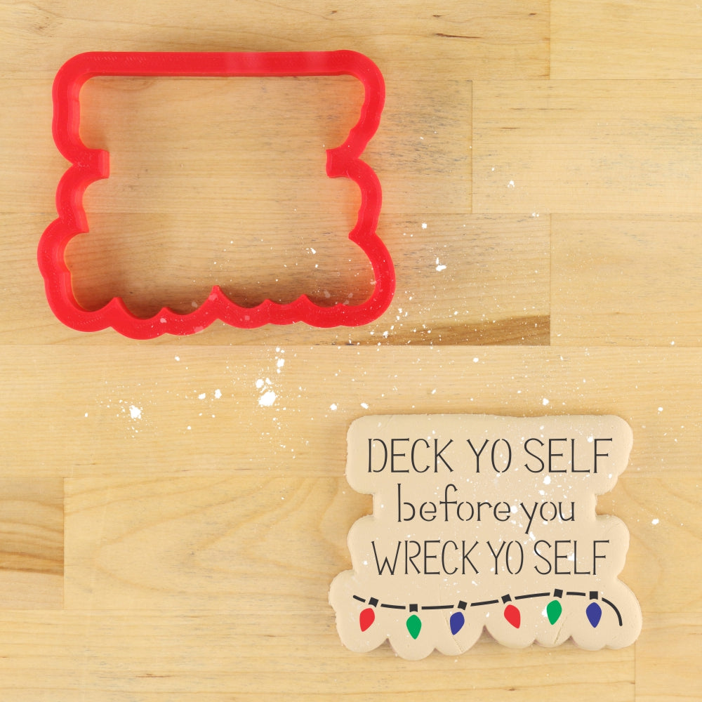Deck Yo Self Christmas Cookie Stencil with Matching Cookie Cutter