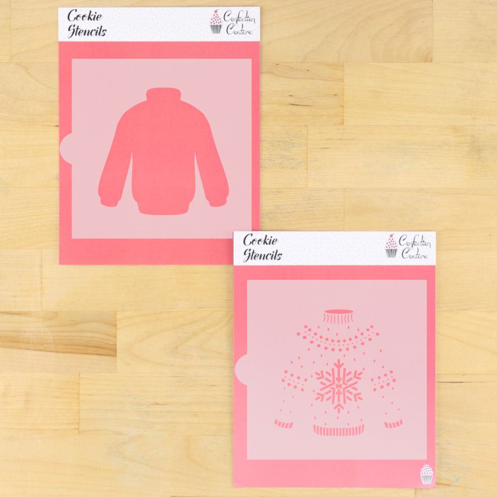 Christmas Sweater Cookie Stencil