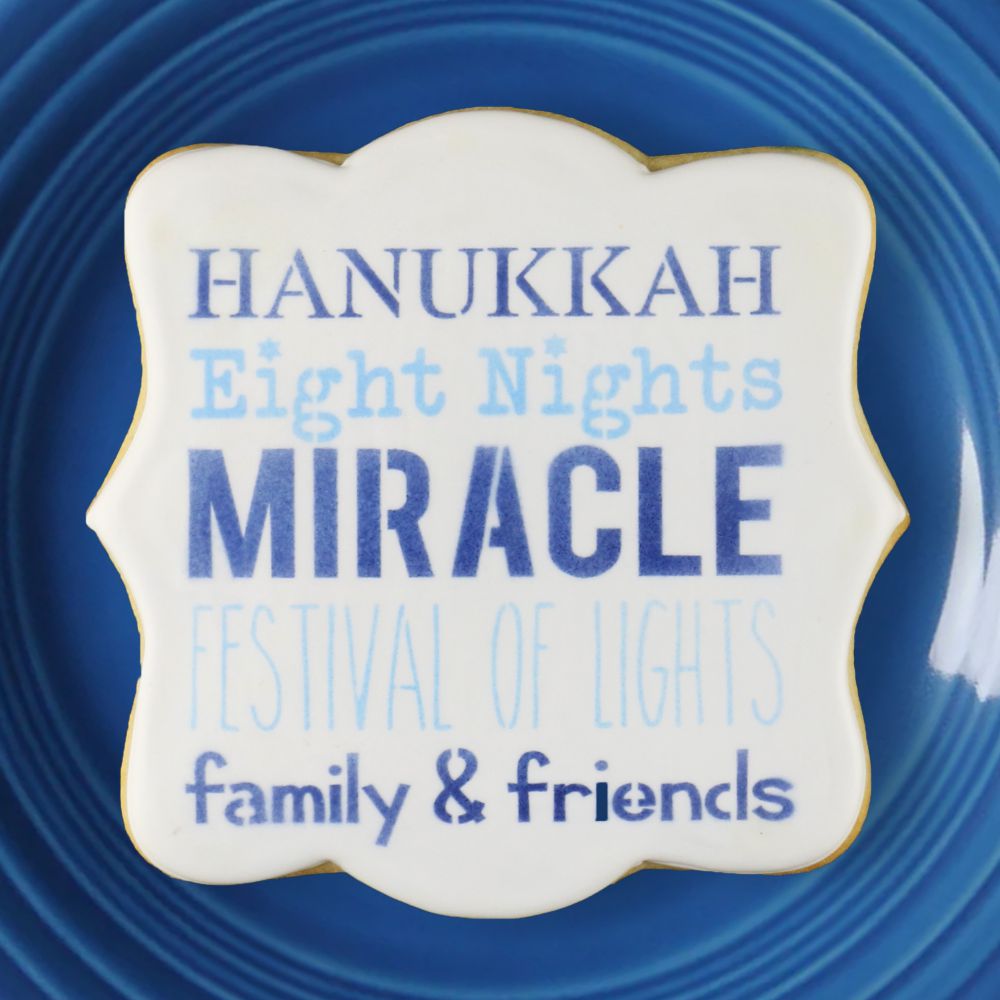 Hanukkah Phrases Cookie Stencil