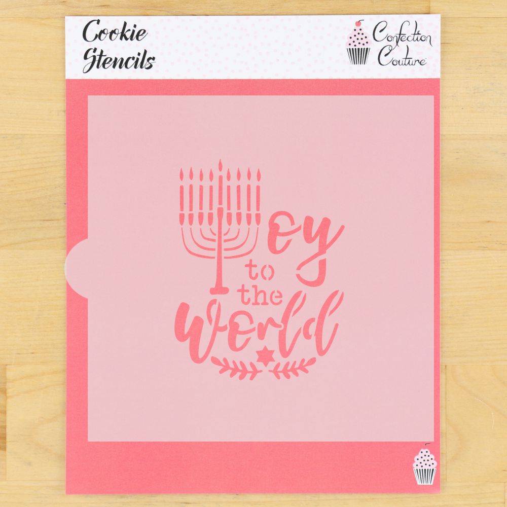 Oy to the World Hanukkah Cookie Stencil