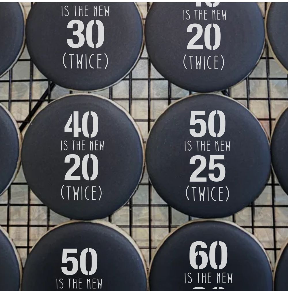 40 IS THE NEW 20 COOKIES FOR 40TH BIRTHDAY