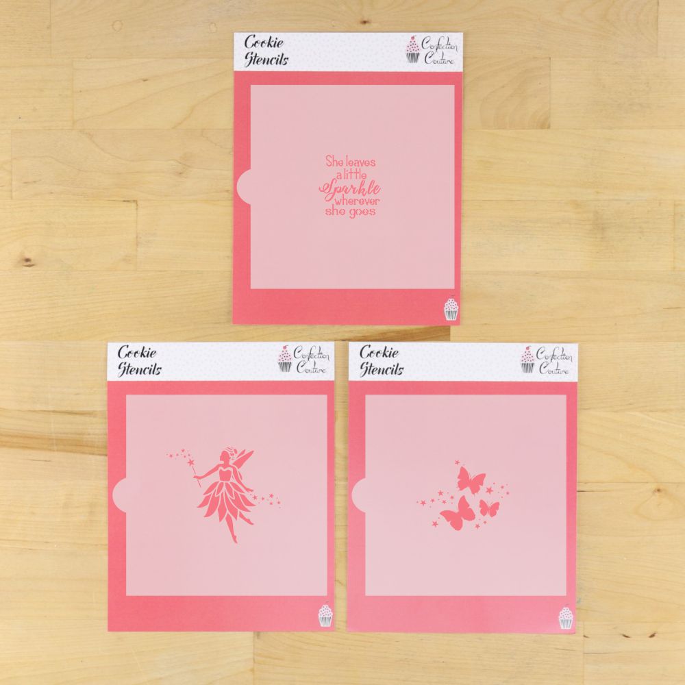 Fairy Dust Cookie Stencil 3 overlay