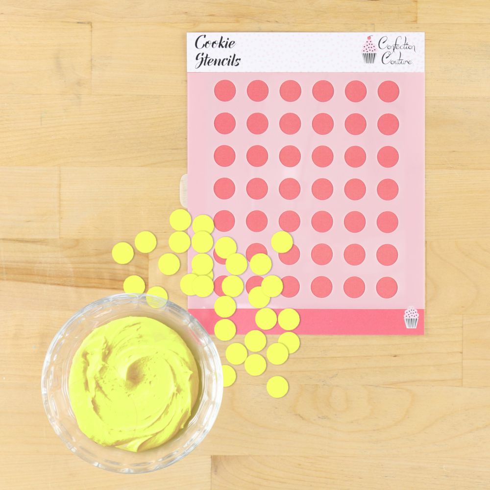 Assorted Dots Sprinkle Stencil Set