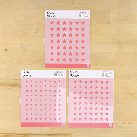Assorted Stars Sprinkle Stencil Set