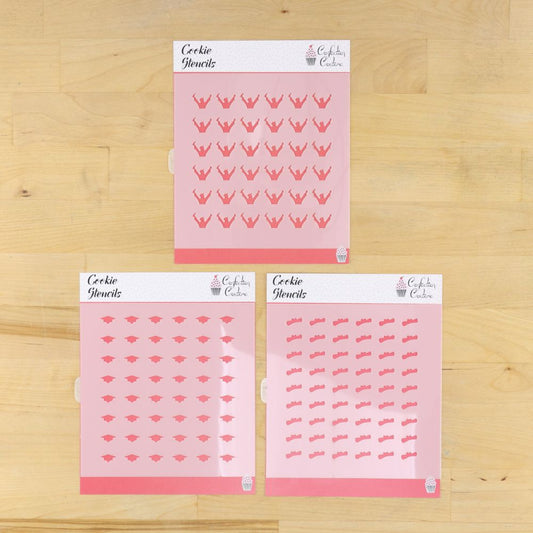 Graduation Sprinkle Stencil Set