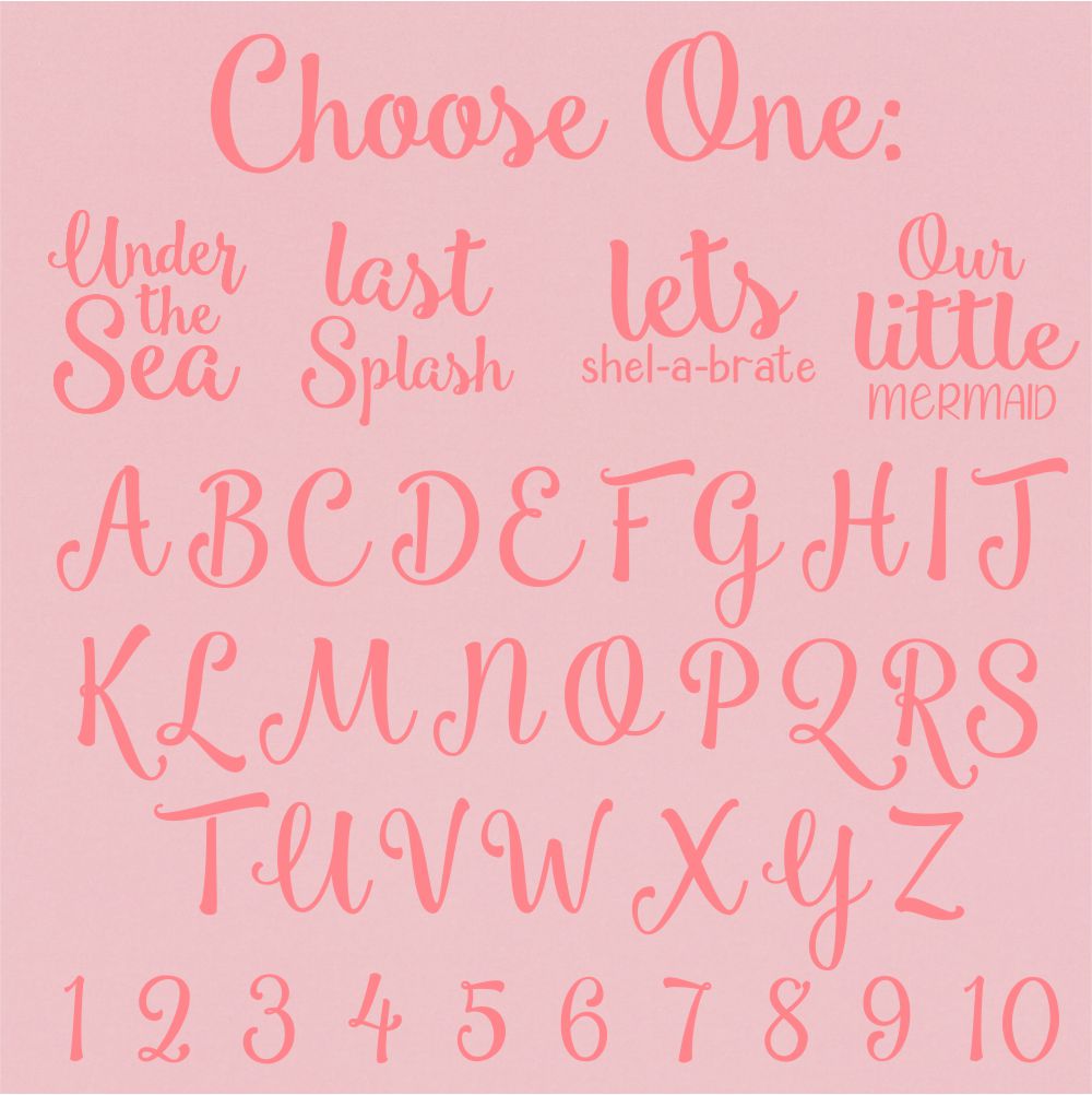 Custom Under the Sea Fonts
