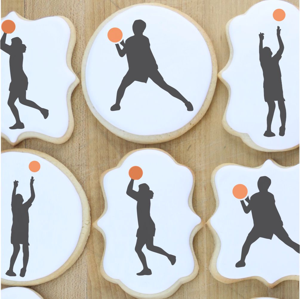 Female Basketball Player Cookies
