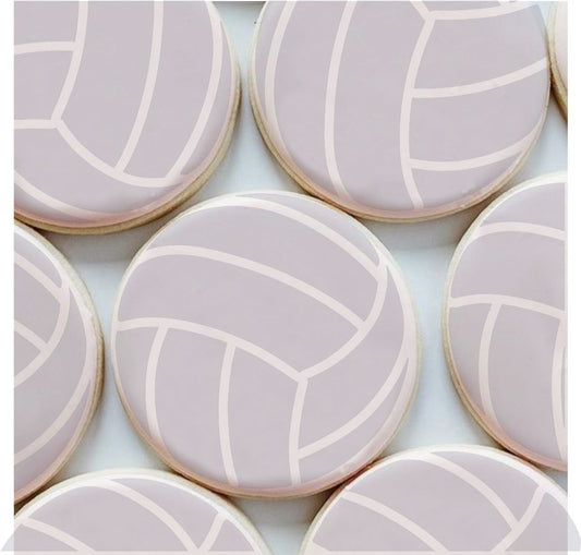 Volleyball Cookie Stencil