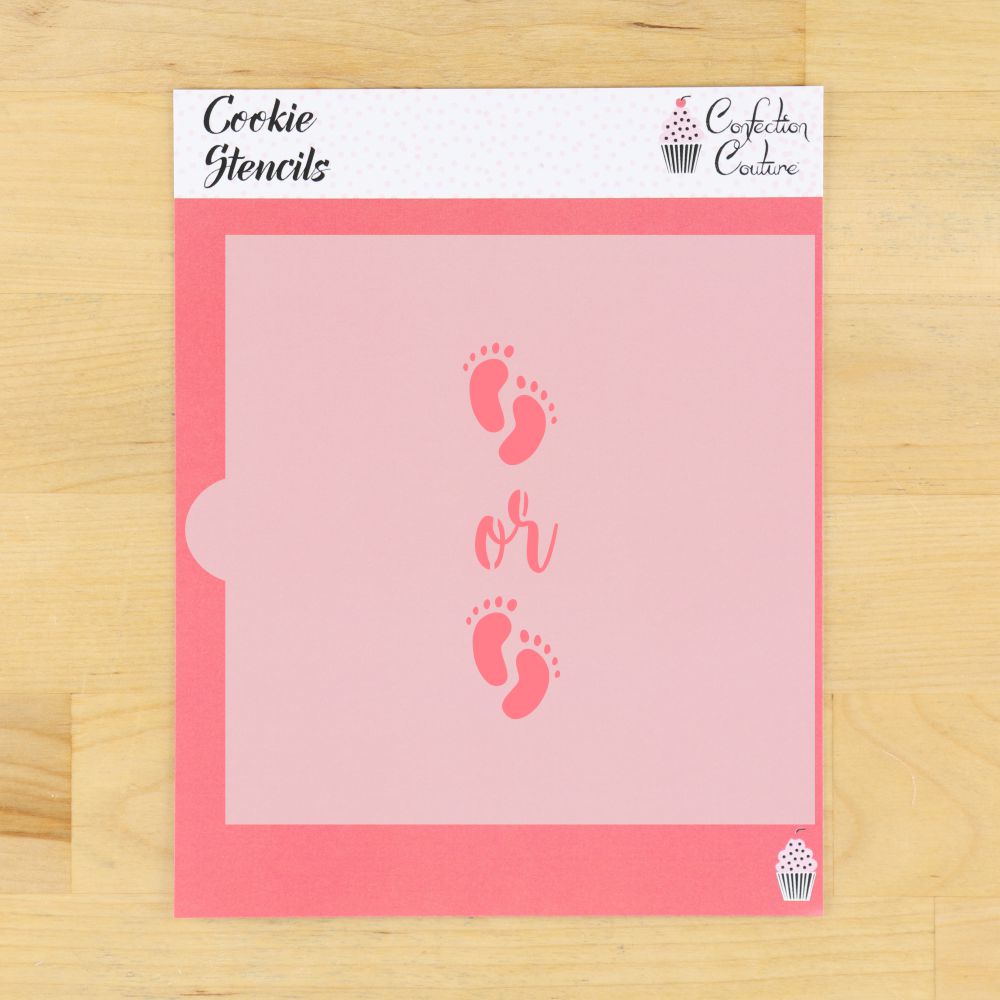 Gender Reveal Cookie Stick Stencil