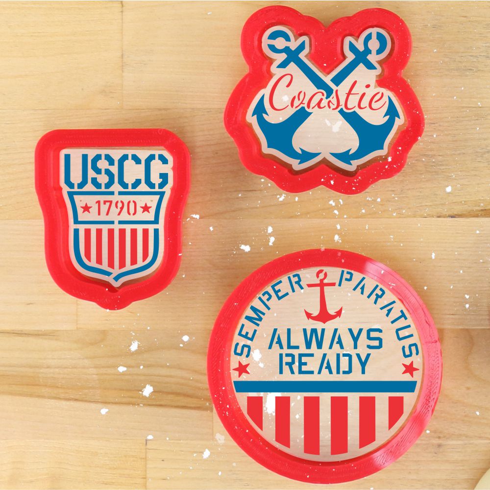 Semper Paratus Cookie Stencil With Cookie Cutters