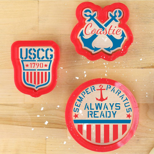 Semper Paratus Cookie Stencil With Cookie Cutters