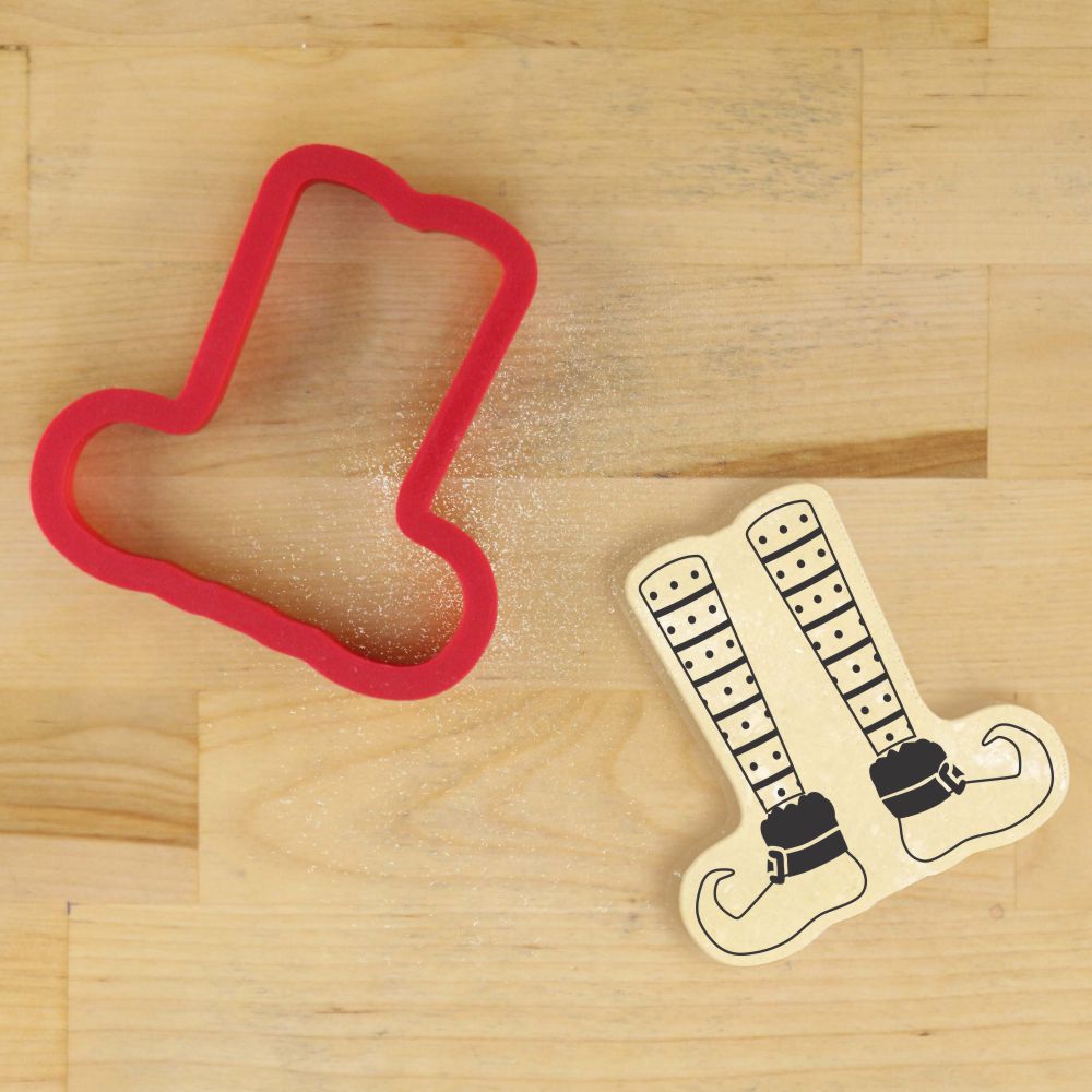 Elf feet cookie cutter