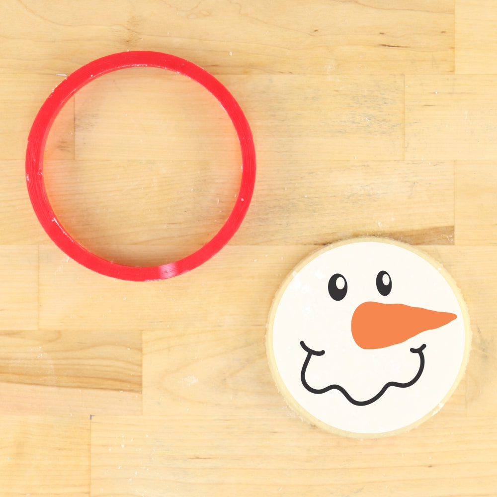Snowman Faces Cookie Stencil Set