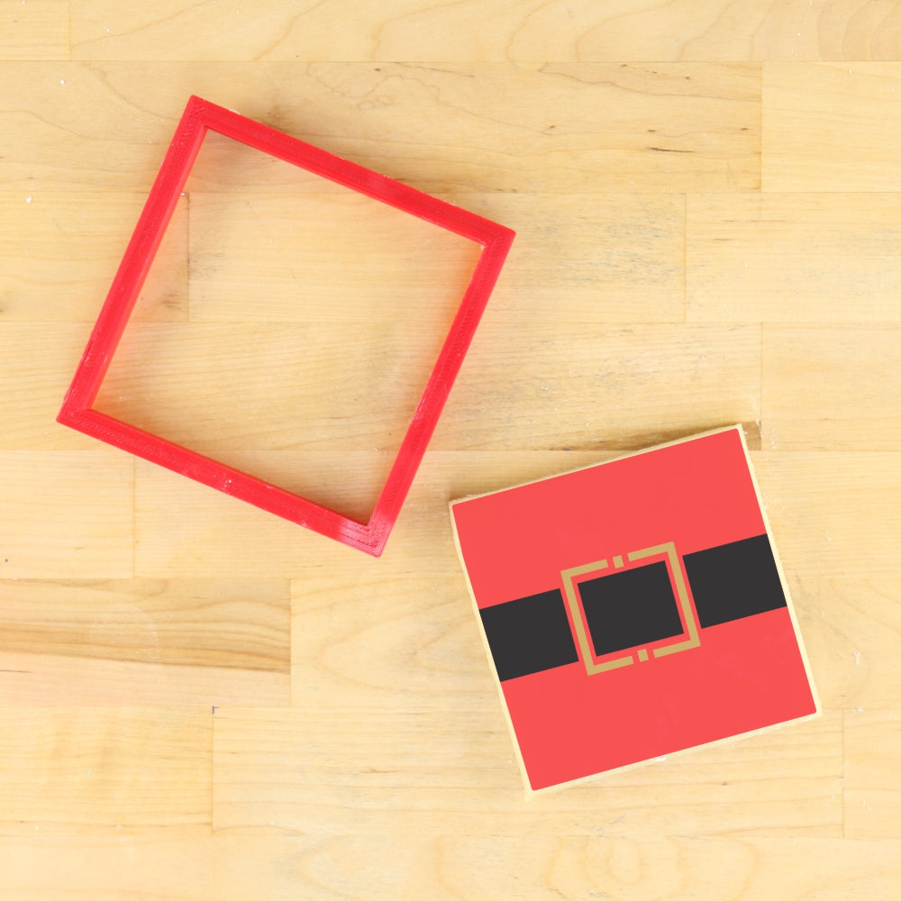 Santa Belt Cookie Stencil