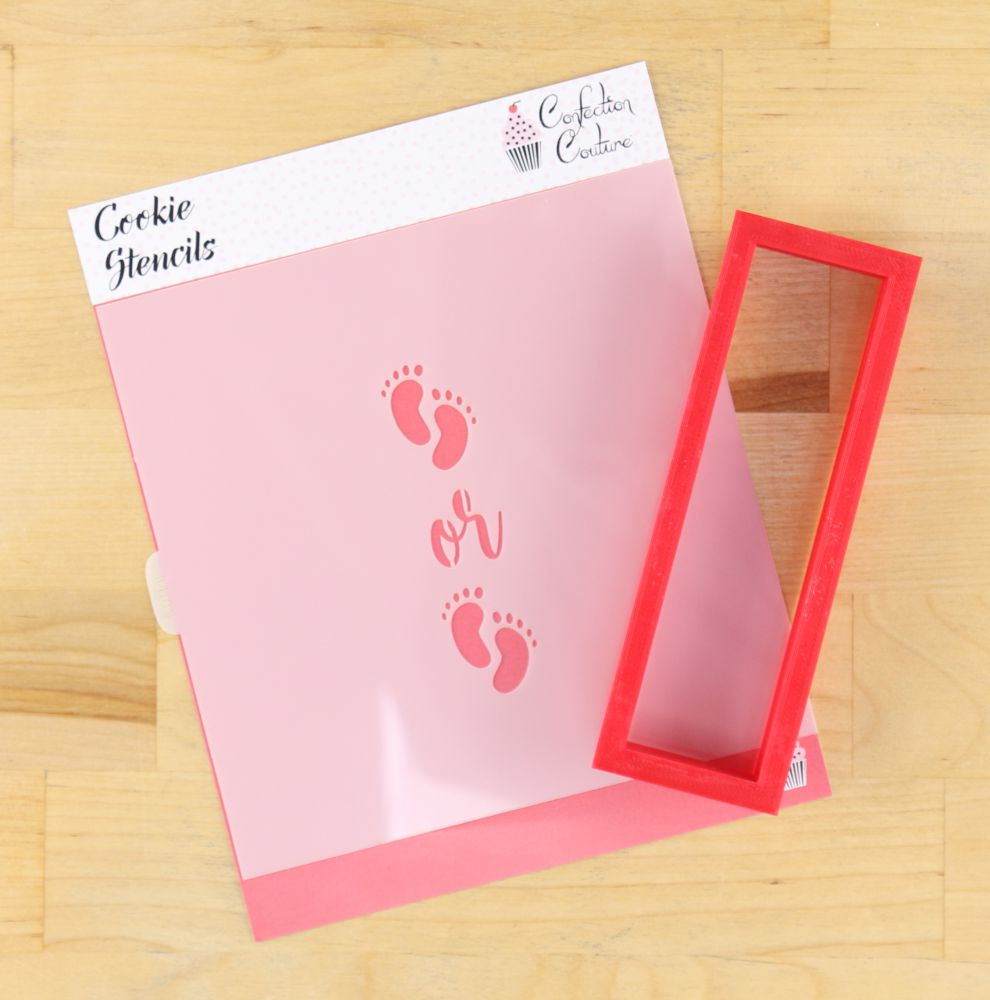 Gender Reveal Cookie Stick Stencil With Cookie Stick Cutter