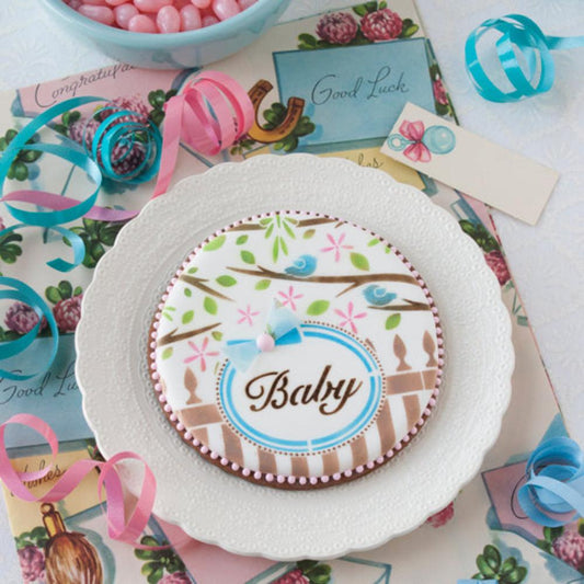 Baby 2 Prettier Plaques Cookie Stencil 5 Pc Set