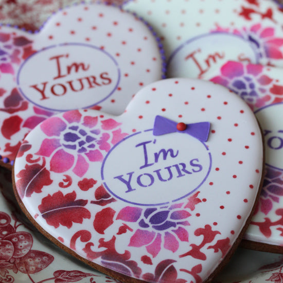 I'm Yours Prettier Plaques Cookie Stencil 5 Pc Set