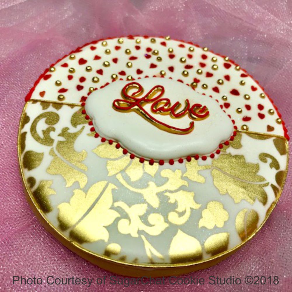 Love 2 Prettier Plaques Cookie Stencil 5 Pc Set