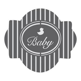 Baby 1 Prettier Plaques Cookie Stencil 5 Pc Set
