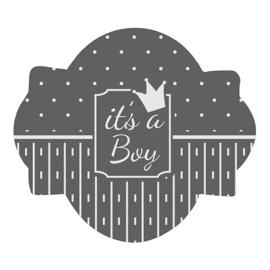 It's A Boy Prettier Plaques Cookie Stencil 5 Pc Set