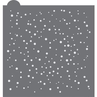 Joy 1 Prettier Plaques Background Cookie Stencil