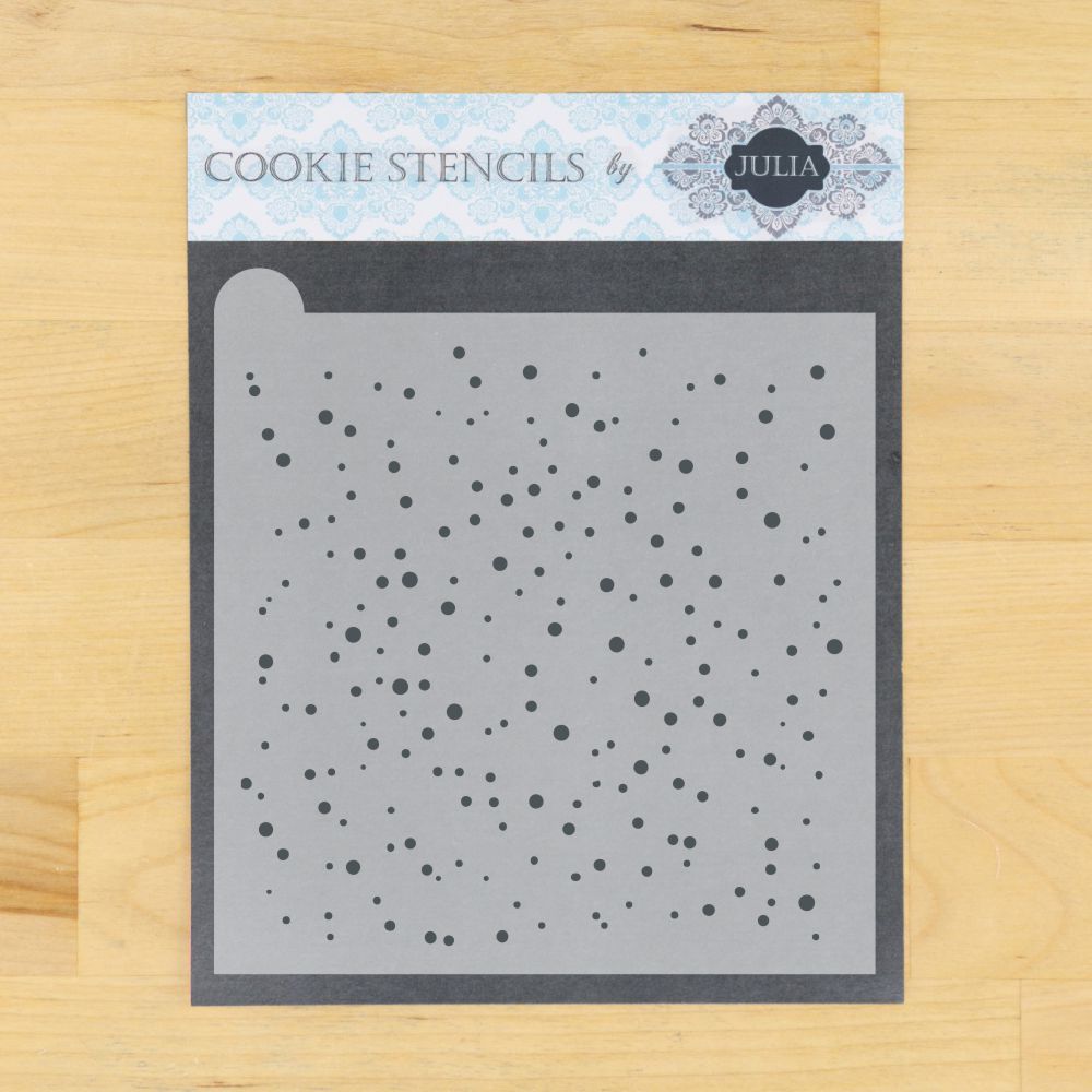 Joy 1 Prettier Plaques Background Cookie Stencil