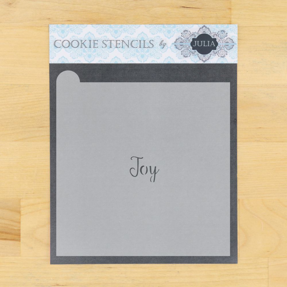 Joy Cookie Stencil