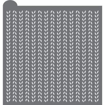 Thankful Prettier Plaques Background Cookie Stencil