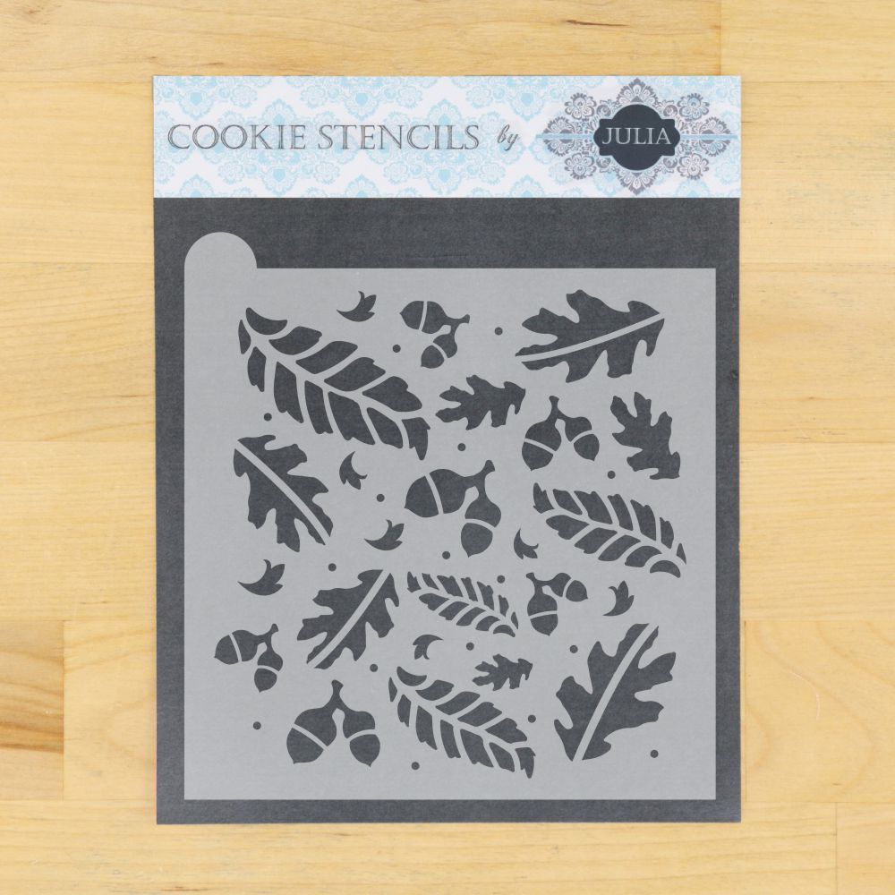 Gather Prettier Plaques Cookie Stencil Background