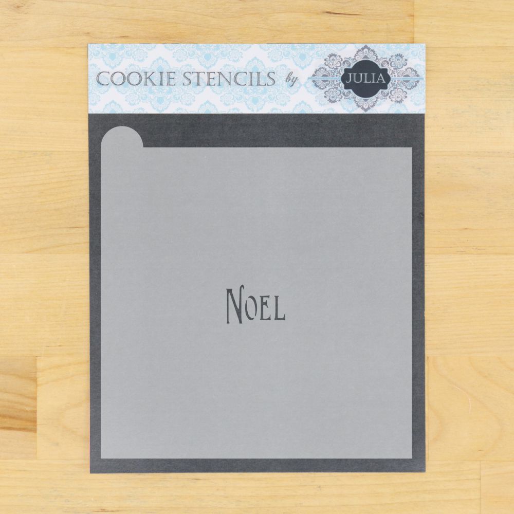 Noel Prettier Plaques Message Cookie Stencil